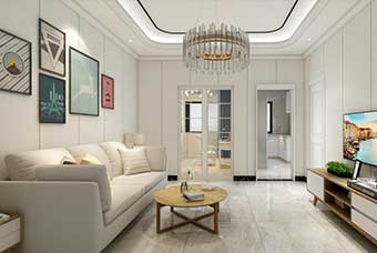 富阳现代风格-客厅