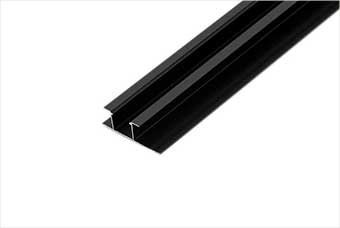 富阳航空纤维墙咔铝合金带灯中条（哑黑氧化）