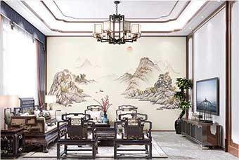 富阳森佰汇航空纤维墙咔（巴山蜀水）