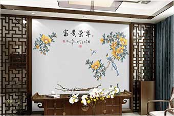 富阳森佰汇航空纤维墙咔（富贵荣华）