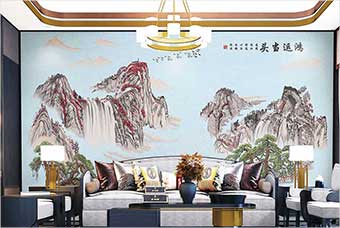 富阳森佰汇航空纤维墙咔（鸿运当头）